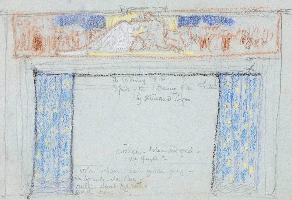 Study of theatre proscenium and curtains Image 1