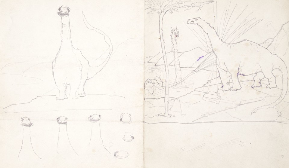 Studies based on &quot;Gertie the Dinosaur&quot; by Winsor McCay Image 1