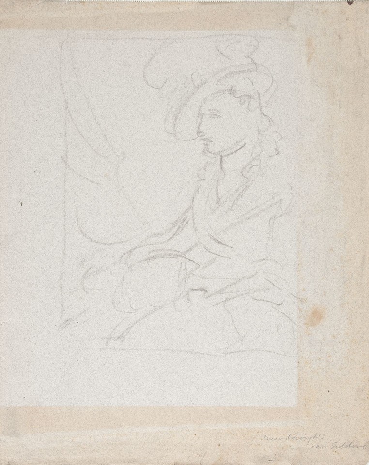 Study of &quot;Mrs. Siddons&quot; by Thomas Gainsborough Image 1