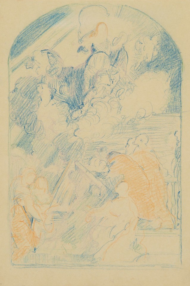Study after &quot;The Assumption of the Virgin Mary&quot; by Peter Pau ... Image 1