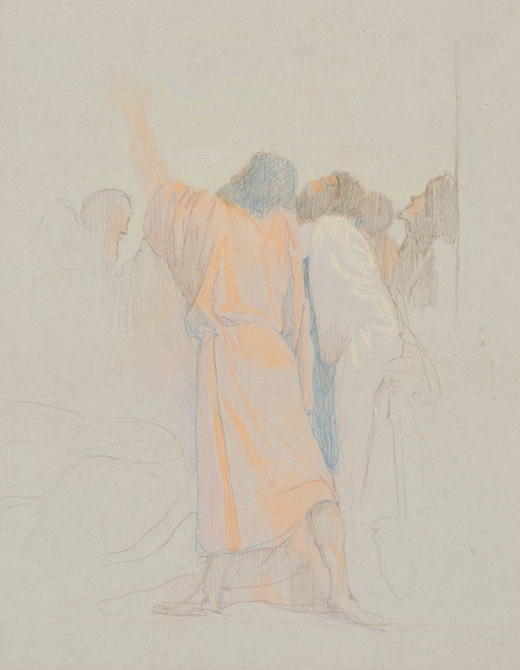 Detail study of foreground figures, &quot;Assumption of the Virgi ... Image 1