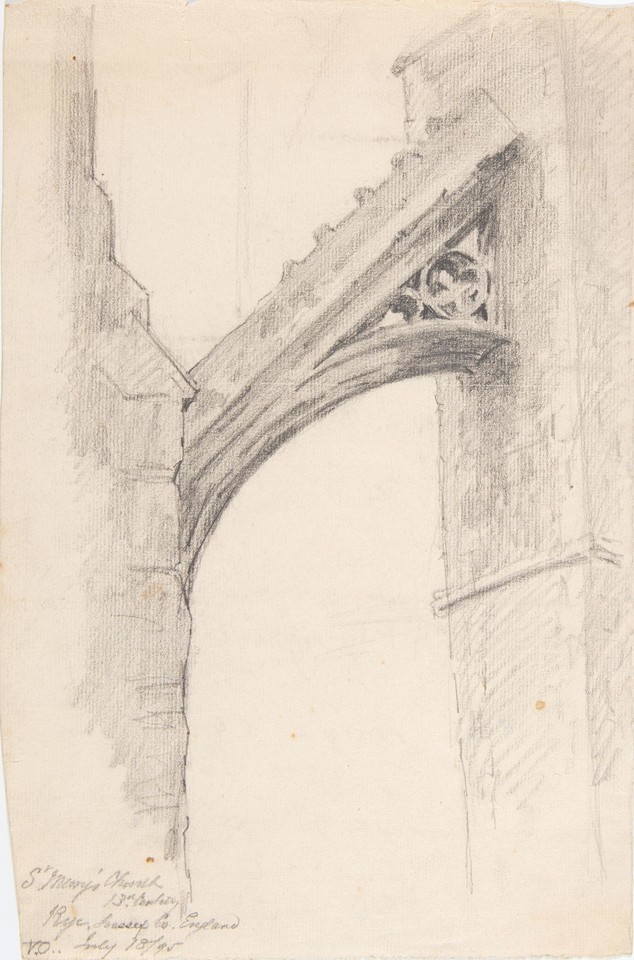  flying buttress, St. Mary's Church, Rye, England Image 1