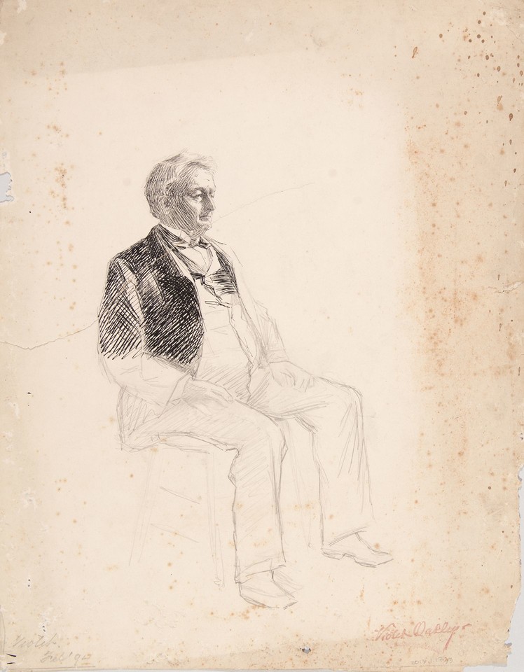 Portrait study of seated man Image 1
