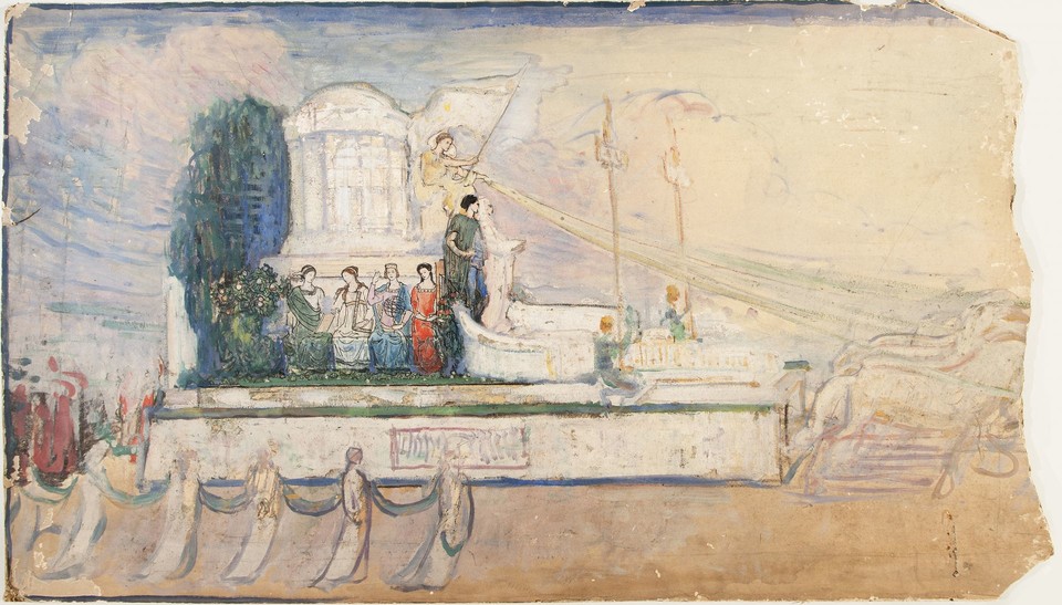Study for unidentified pageant float Image 1