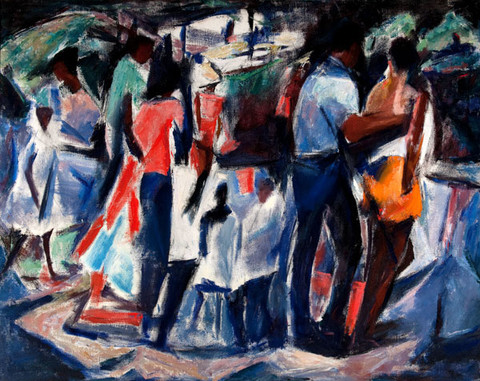 Ethel V. Ashton: River Drive (c. 1960) Oil on canvas