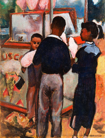 Ethel V. Ashton: Cotton Candy (1952) Oil on canvas on board