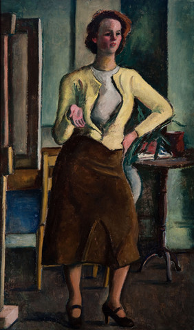 Ethel V. Ashton: Self-Portrait (1940s) Oil on canvas