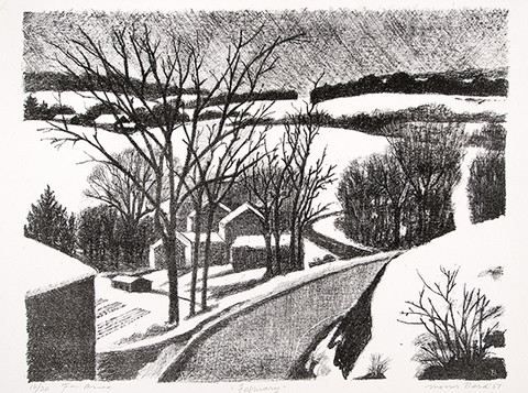 Morris Berd: February (1987) Lithography