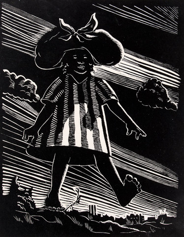 Samuel Joseph Brown: Wash Girl (1935) Woodcut