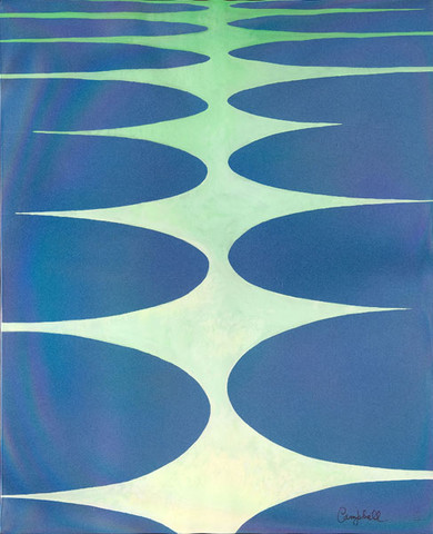 William H. Campbell: Spine (Undated) Acrylic on color paper