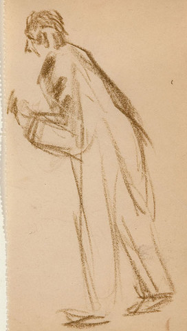Arthur B. Carles: Untitled [Man]  (c. 1905) Pastel on paper