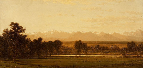 John W. Casilear: Autumn Landscape (Undated) Oil on canvas