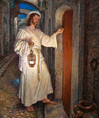 Ralph Pallen Coleman: Behold I stand at the Door and Knock (Undated) Oil on canvas