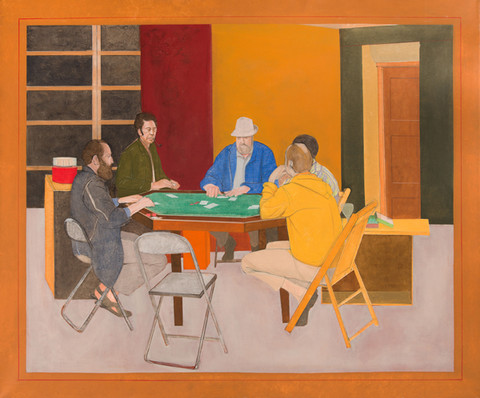 Larry Day: Poker Game (1970) Oil on canvas