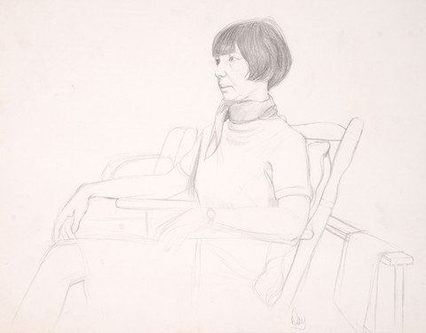 Larry Day: Untitled (Gladys Myers) (1960s) Graphite on paper