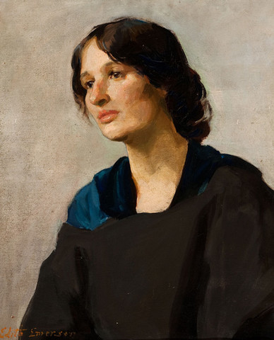 Edith Emerson: Art Student (Frances Crowell) (Undated) Oil on canvas