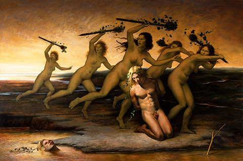 Martha Mayer Erlebacher: The Death of Orpheus (1997) Oil on canvas 