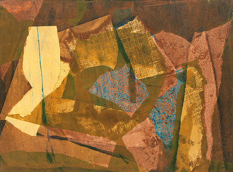 Ruth Fine: Texture Experiment I (1963) Open stencil screenprint on Rives paper