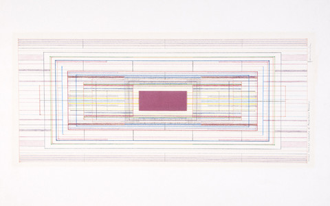 John Formicola: Inner Linear Aspects of American Beauty (1971) Colored pencil on paper