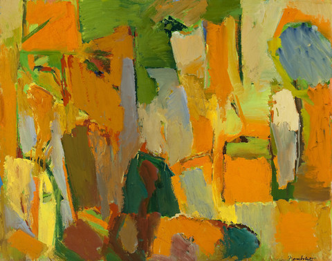 Sideo Fromboluti: Trees and Rocks (1954) Oil on canvas