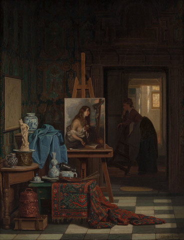 C.J. Grips: Artists's Studio (1881) Oil on panel