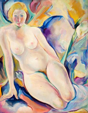 Betty W. Hubbard: Blonde Nude (c. 1925) Oil on canvas