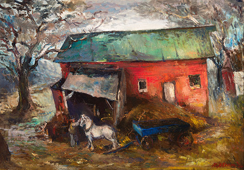 Franz Kline: The Horse (c. 1940s) Oil on canvas