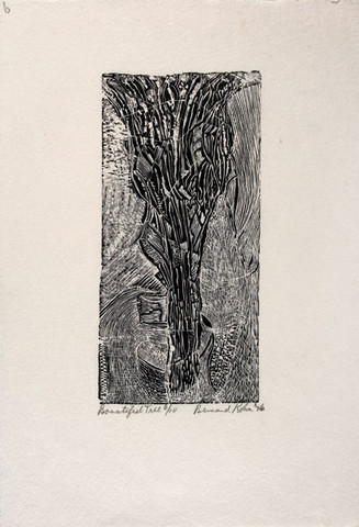 Bernard A. Kohn: Bountiful Tree (1976) Wood engraving