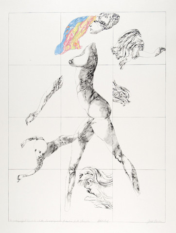Jacob Landau: The Sucking Infant (1979) Lithography