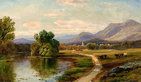 Edmund Darch Lewis: Waterbury River (1872) Oil on canvas