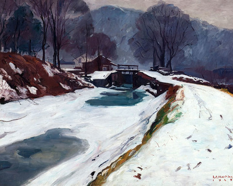 Antonio Pietro Martino: Mist (1929) Oil on canvas