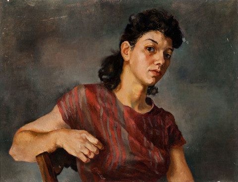 Mitzi Melnicoff: Self Portrait (Undated) Oil on canvas