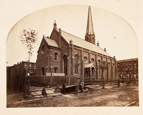 John Moran: Saint Clement's Church (1863) Albumen print