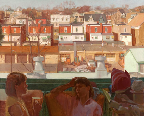 Scott Noel: Conversation in the Studio (Undated) Oil on canvas