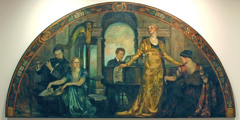 Violet Oakley: Youth and the Arts (1910-1911) Oil on canvas
