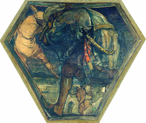 Violet Oakley: Dwellers in Tents (1910-1911) Oil on canvas