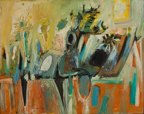 Peter Paone: Still Life (1956) Acrylic on canvas