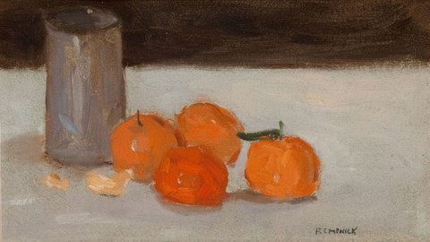 Seymour Remenick: Tangerines (Undated) Oil on paper