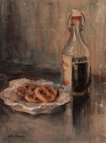 Blanche Gilroy Roberts: [Still Life] (Undated) Watercolor