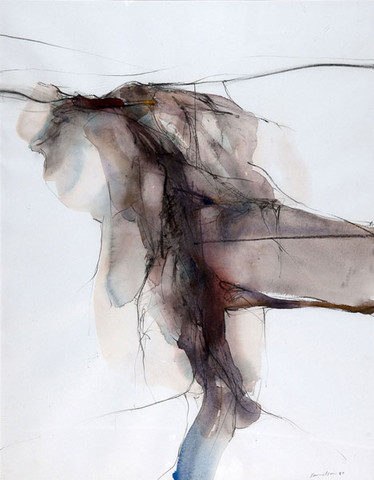 Bruce Samuelson: Figural Fragments (1980) Watercolor