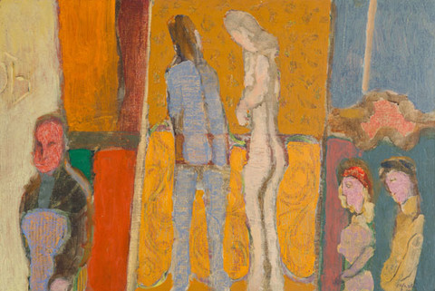 Harry Sefarbi: Les Amour (Undated) Oil on panel