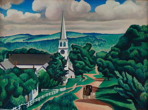 Charles Sheeler: Vermont Landscape (1924) Oil on canvas