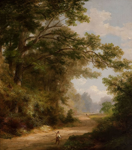 Russell Smith: Edgehill Road (1872) Oil on canvas