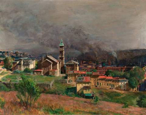 Francis Speight: Untitled (Manayunk Scene) (Undated) Oil on canvas