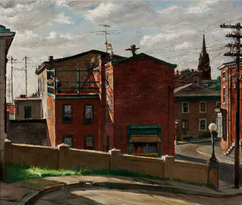 Francis Speight: Near Manayunk Station (1953) Oil on canvas