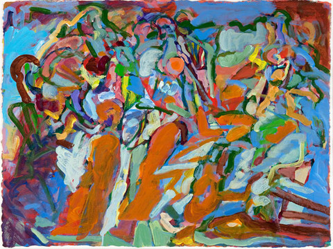 Doris Staffel: Abstract Figuration (1990) Oil on paper