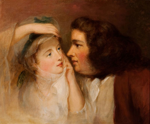 Thomas Sully: Uncle Toby and his Niece (1871) Oil on canvas