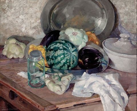 Paulette Van Roekens: Arrangement with Citron (c. 1936) Oil on canvas