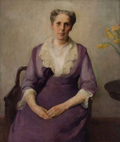 Nina B. Ward: Portrait of Mrs. Rudolph Blankenburg (Undated) Oil on canvas