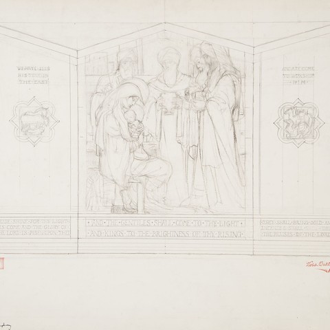 An &quot;Adoration of the Magi (or The Epiphany)&quot; World War II Po ... Image 1